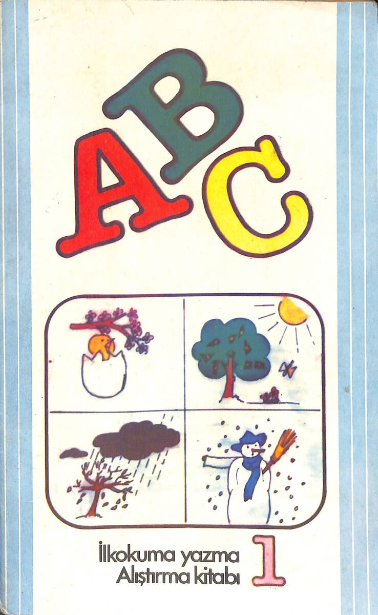 1980's ABC İlkokuma-Yazma-Alıştırma Kitabı 1 NDR100185 - 1