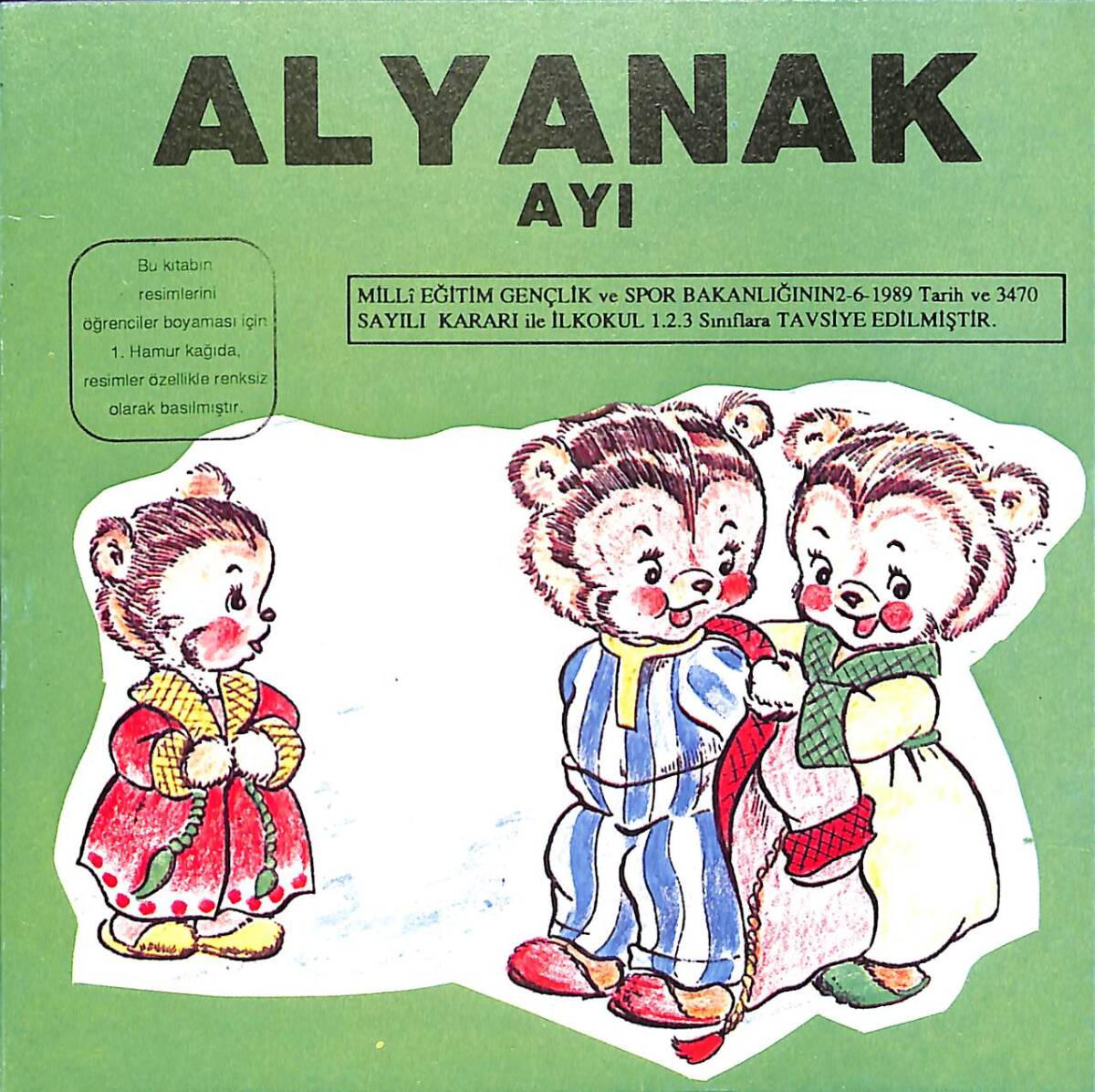1980's Alyanak Ayı Tatil Kitabı NDR101869 - 1