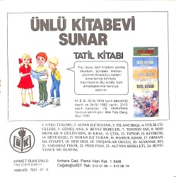 1980's Alyanak Ayı Tatil Kitabı NDR101869 - 3