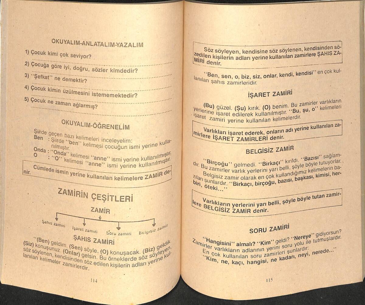 1980's Anadolu Liselerine Kolejlere Hazırlık 3.Sınıf Dil Bilgisi Dil Yeteneği Testleri NDR99897 - 2