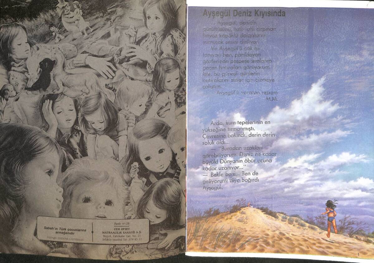 1980's Ayşegül Kitapları Serisi Ayşegül Deniz Kıyısında NDR100042 - 2