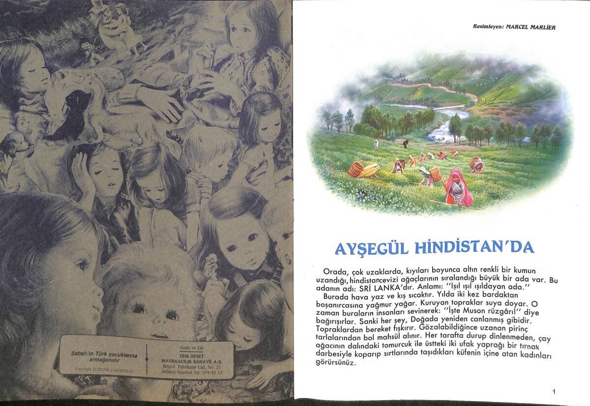 1980's Ayşegül Kitapları Serisi Ayşegül Hindistanda NDR100045 - 2