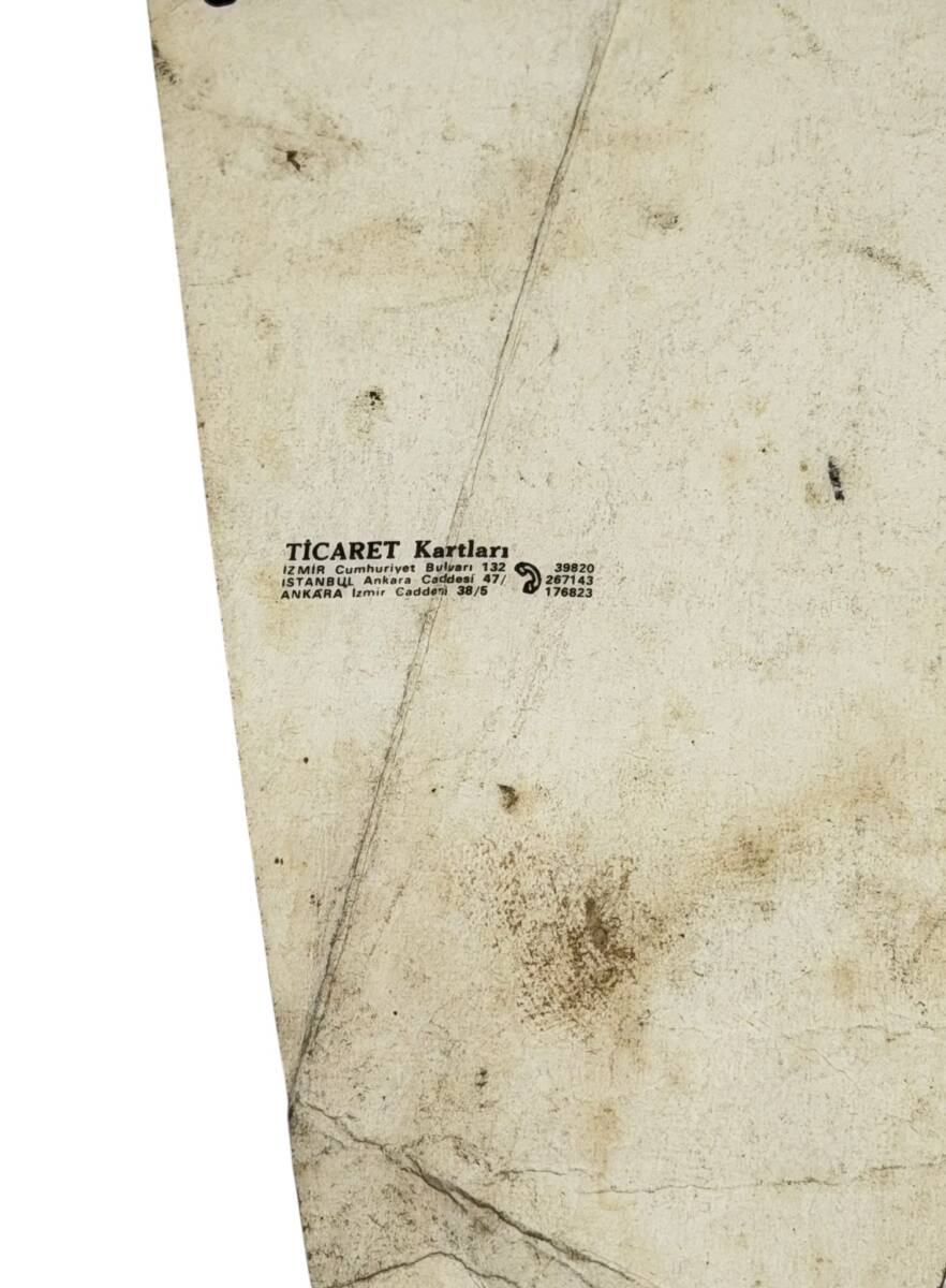 1980's Beşiktaş Eski Karton Flama AKS2184 - 2