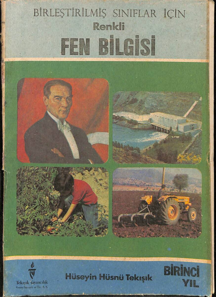 1980's Birleştirilmiş Sınıflar İçin Renkli Fen Bilgisi Ders Kitabı NDR102071 - 1