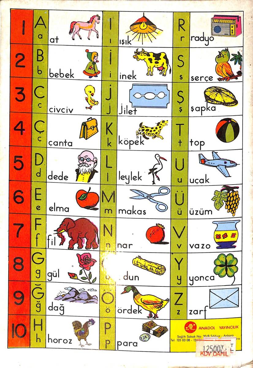 1980's Çabuk Okutan Hece Kitabı NDR101009 - 3