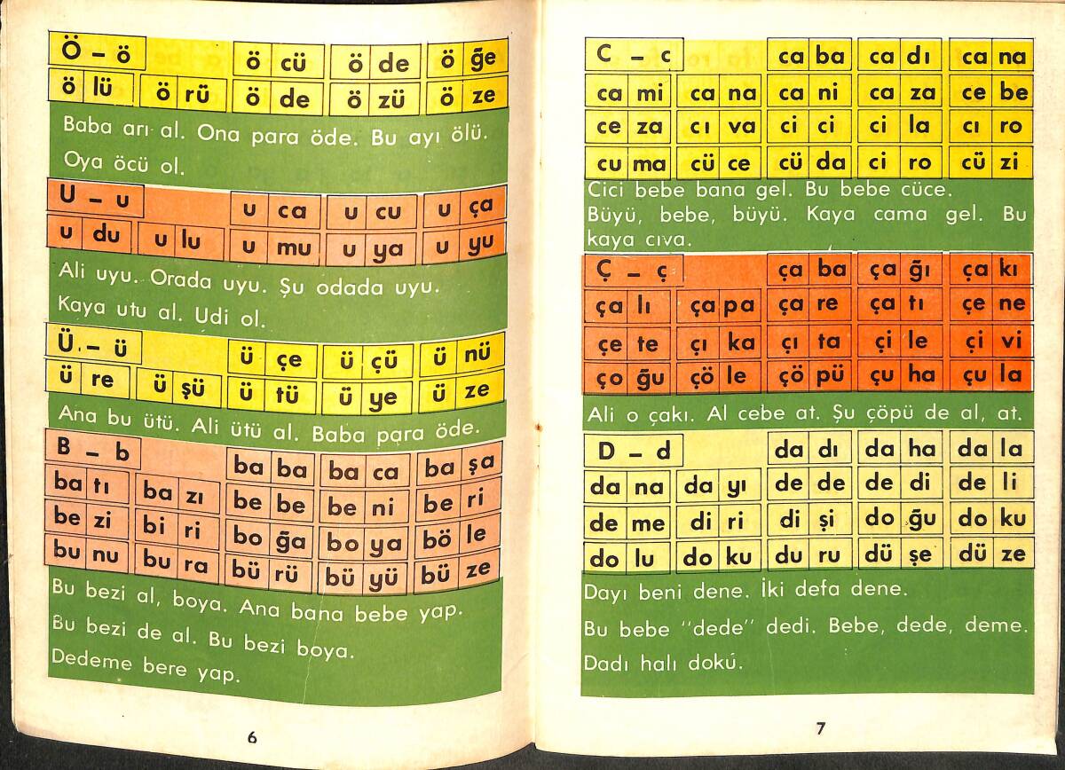 1980's Çabuk Okutan Hece Kitabı NDR101203 - 2