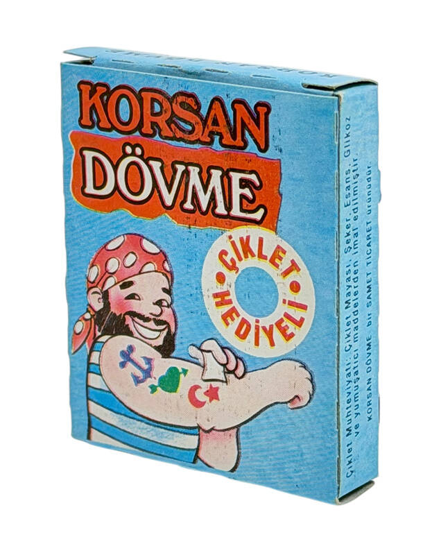 1980's Çiklet Hediyeli Korsan Dövme (Samet Ticaret) AOB5376 - 2