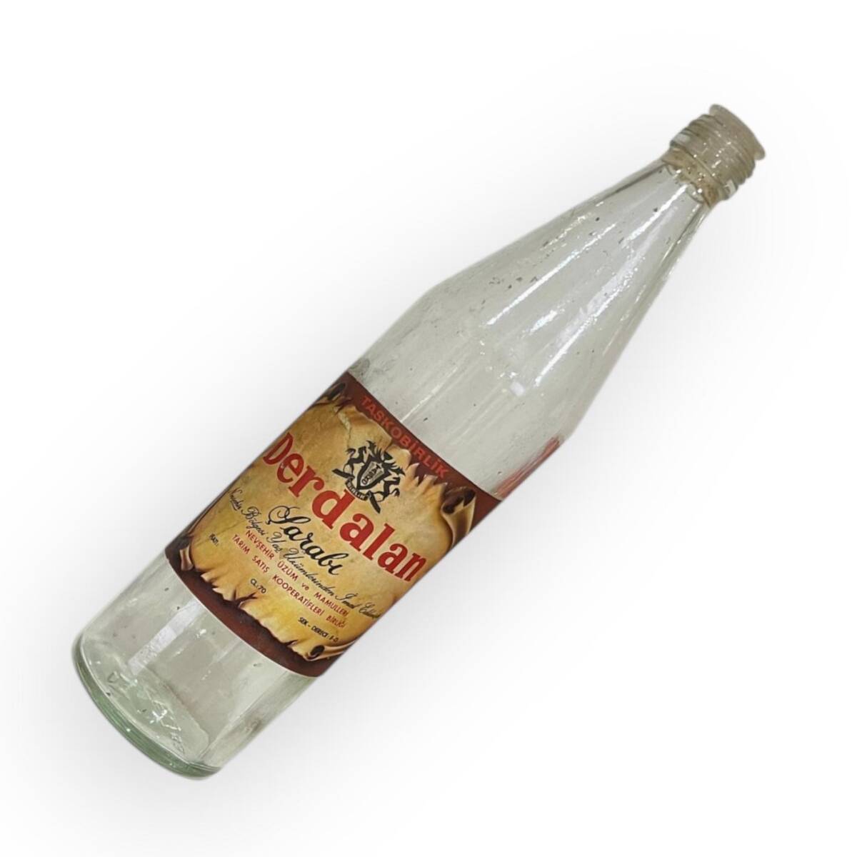 1980s Derdalan Şarabı ( Taksobirlik ) 70cl Boş Şişe #AOB5143 - 1