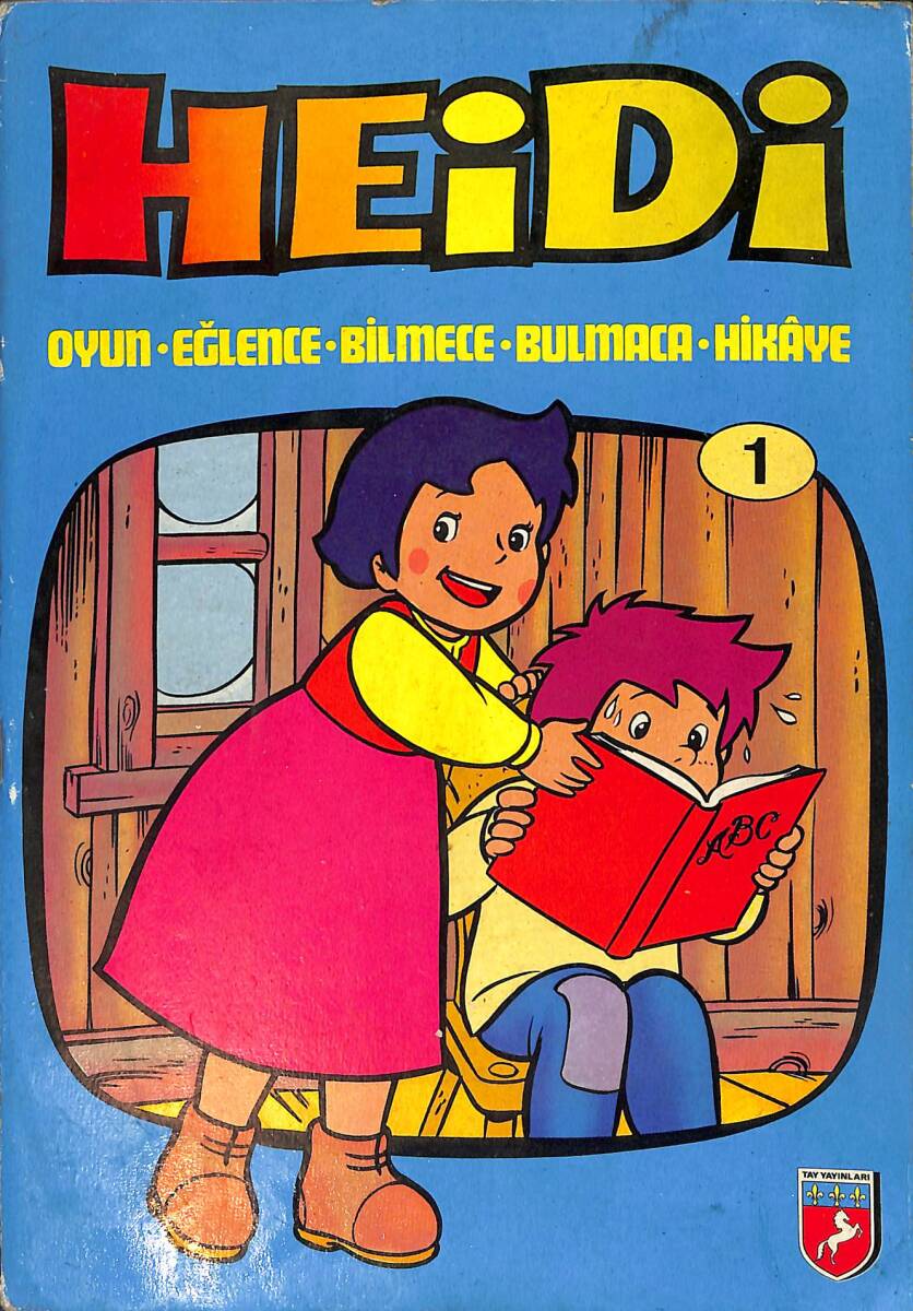 1980's Heidi Oyun - Eğlence - Bilmece - Bulmaca - Hikaye Kitabı 1 NDR101848 - 1