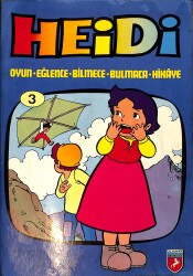 1980's Heidi Oyun - Eğlence - Bilmece - Bulmaca - Hikaye Kitabı 3 NDR102489 - Gökçekoleksiyon