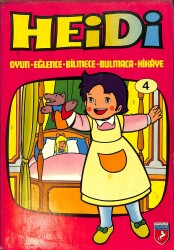 1980's Heidi Oyun - Eğlence - Bilmece - Bulmaca - Hikaye Kitabı 4 NDR101847 - Gökçekoleksiyon