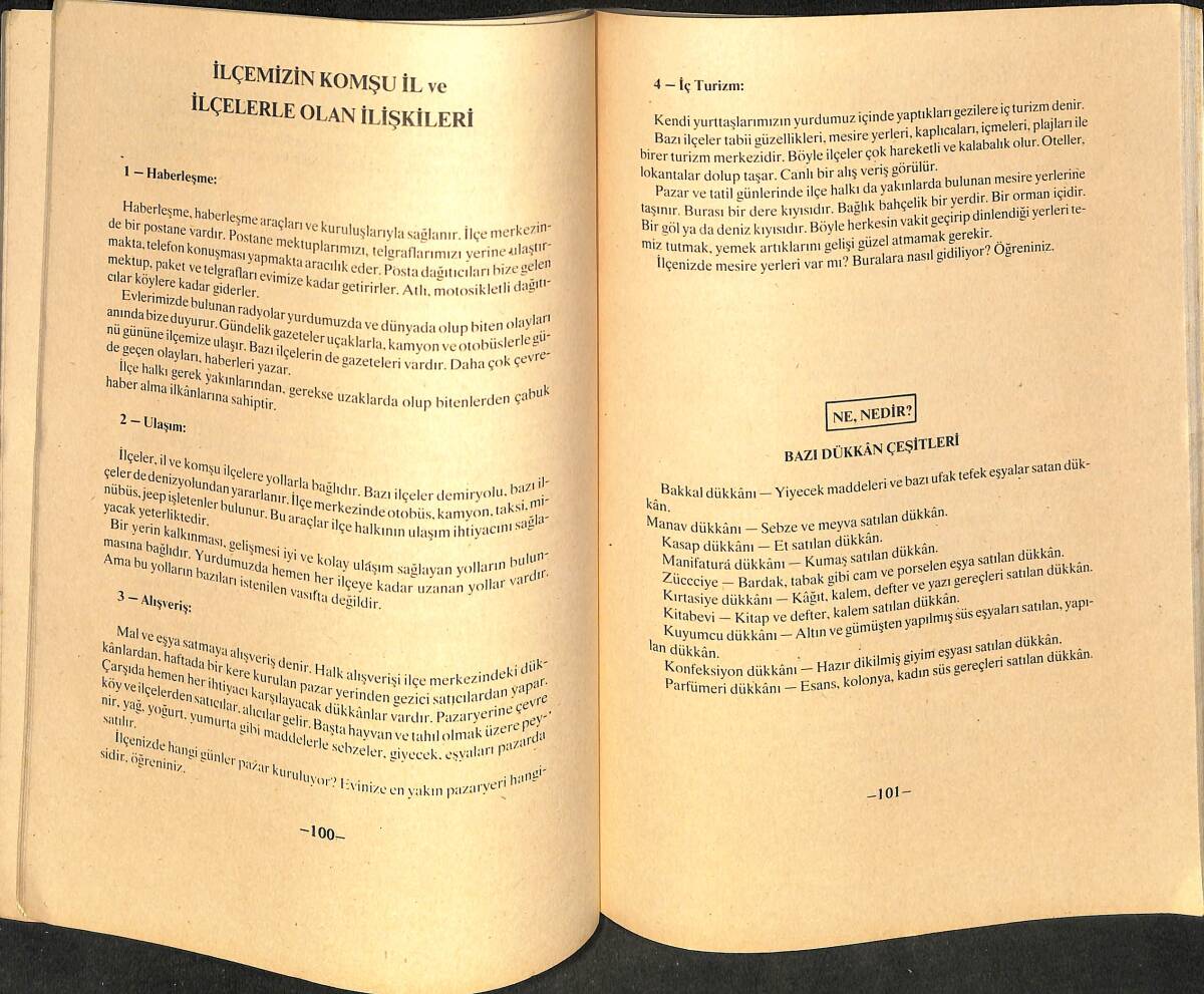 1980's İlköğretim 3.Sınıf Hayat Bilgisi Ders Kitabı NDR99929 - 2