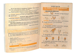 1980's İlkokul 1.Sınıf Bilgi Matematik Örnek-Çözüm-Alıştırma--Problem-Test Kitabı NDR99851 - 2