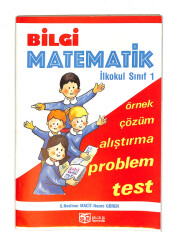 1980's İlkokul 1.Sınıf Bilgi Matematik Örnek-Çözüm-Alıştırma--Problem-Test Kitabı NDR99851 - 4