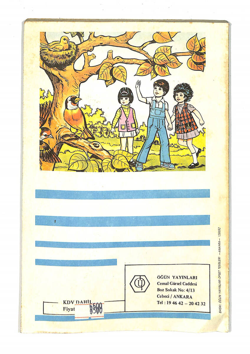 1980's İlkokul 1.Sınıf Birleştirilmiş Sınıflar İçin Sosyal Bilgiler Ders Kitabı NDR99832 - 3