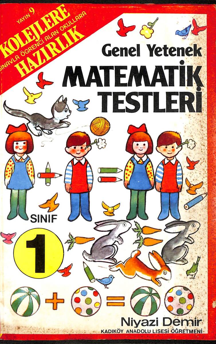 1980's İlkokul 1.Sınıf Genel Yetenek Matematik Testleri NDR102084 - 1