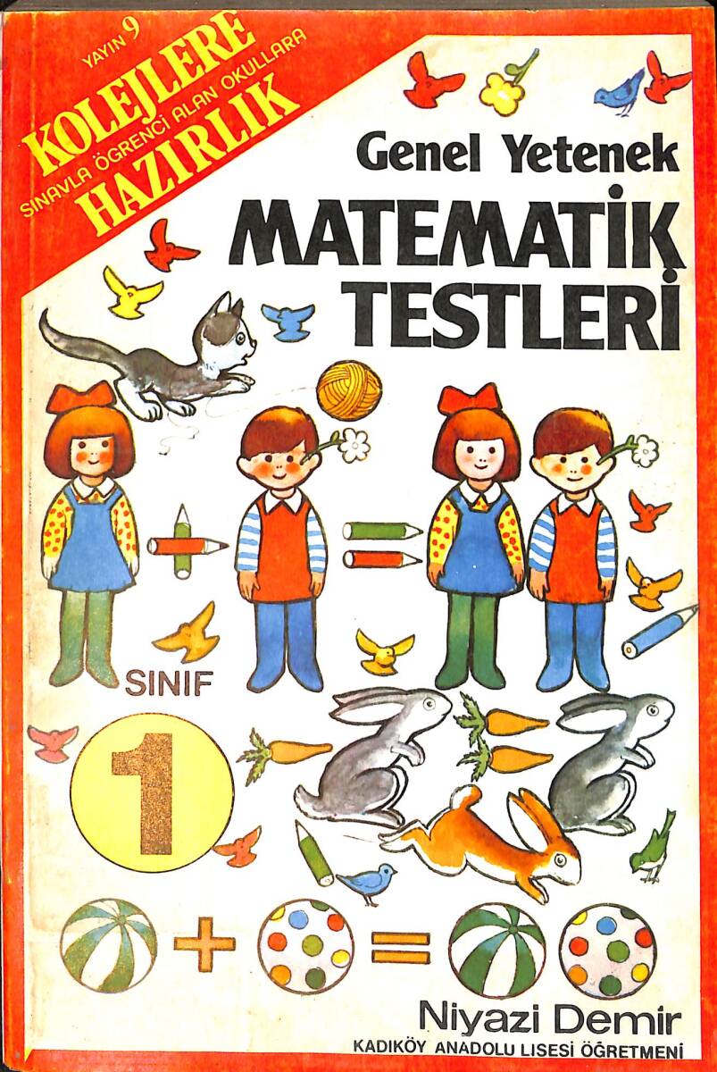 1980's İlkokul 1.Sınıf Genel Yetenek Matematik Testleri NDR99910 - 4