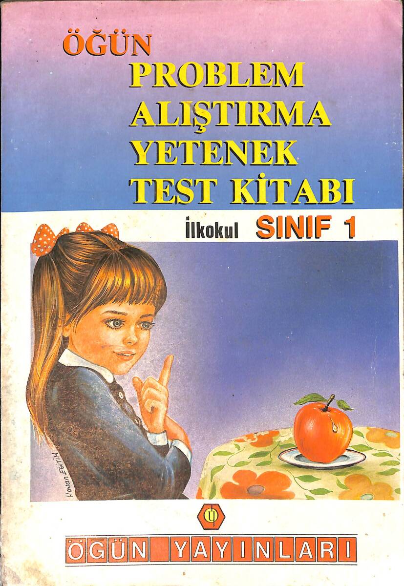 1980's İlkokul 1.Sınıf Problem Alıştırma Yetenek Test Kitabı NDR101088 - 1