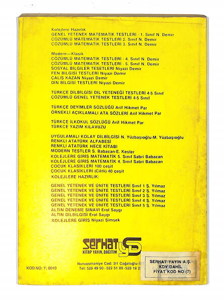 1980's İlkokul 1.Sınıf Üniteler Ve Matematik Yetenek Kitabı NDR99839 - 3