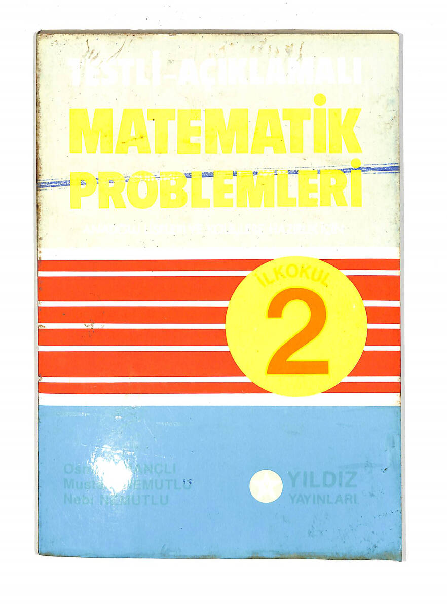 1980's İlkokul 2.Sınıf Testli-Açıklamalı Matematik Problemleri Kitabı NDR99634 - 1