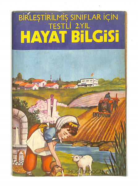 1980's İlkokul 2.Sınıf Testli Hayat Bilgisi Ders Kitabı NDR99861 - 1