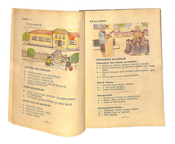 1980's İlkokul 2.Sınıf Testli Hayat Bilgisi Ders Kitabı NDR99861 - 2