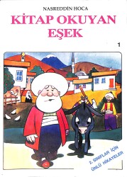 1980's İlkokul 2.Sınıflar Seçme Çocuk Hikâyeleri 1 - Kitap Okuyan Eşek NDR101119 - Gökçekoleksiyon