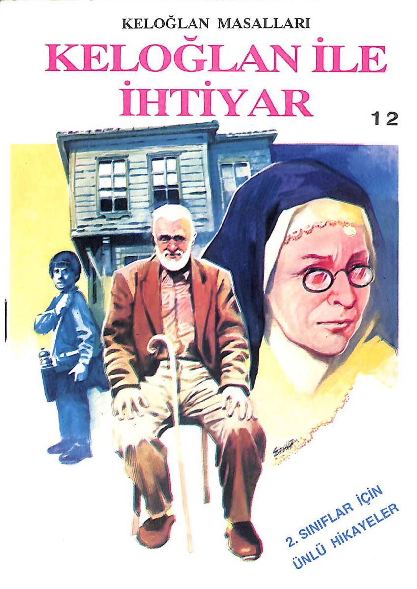 1980's İlkokul 2.Sınıflar Seçme Çocuk Hikâyeleri 12 - Keloğlan İle İhtiyar NDR101108 - 1