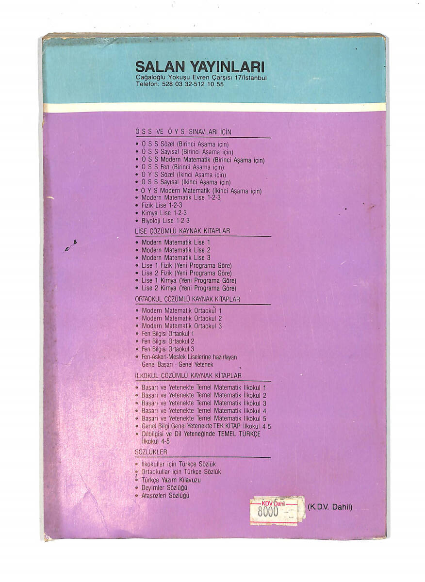 1980's İlkokul 3.Sınıf Başarı Ve Yetenekte Temel Matematik Kitabı *Çözümlü,Yanıtlı 900 Soru* NDR99671 - 3