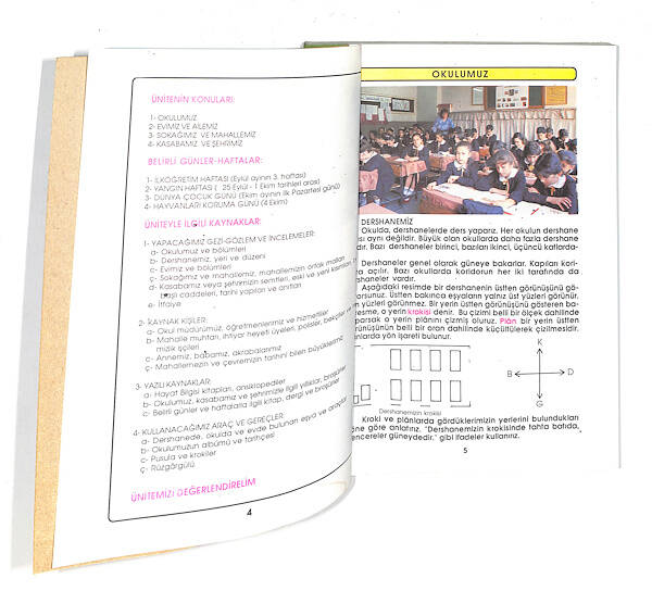 1980's İlkokul 3.Sınıf Hayat Bilgisi Ders Kitabı NDR99859 - 2