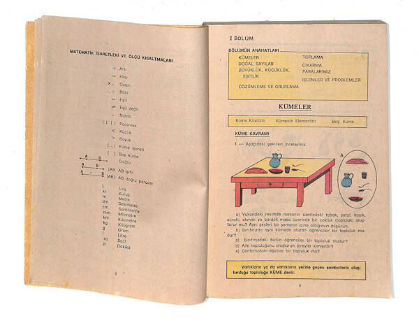 1980's İlkokul 3.Sınıf Matematik Ders Kitabı NDR99879 - 2