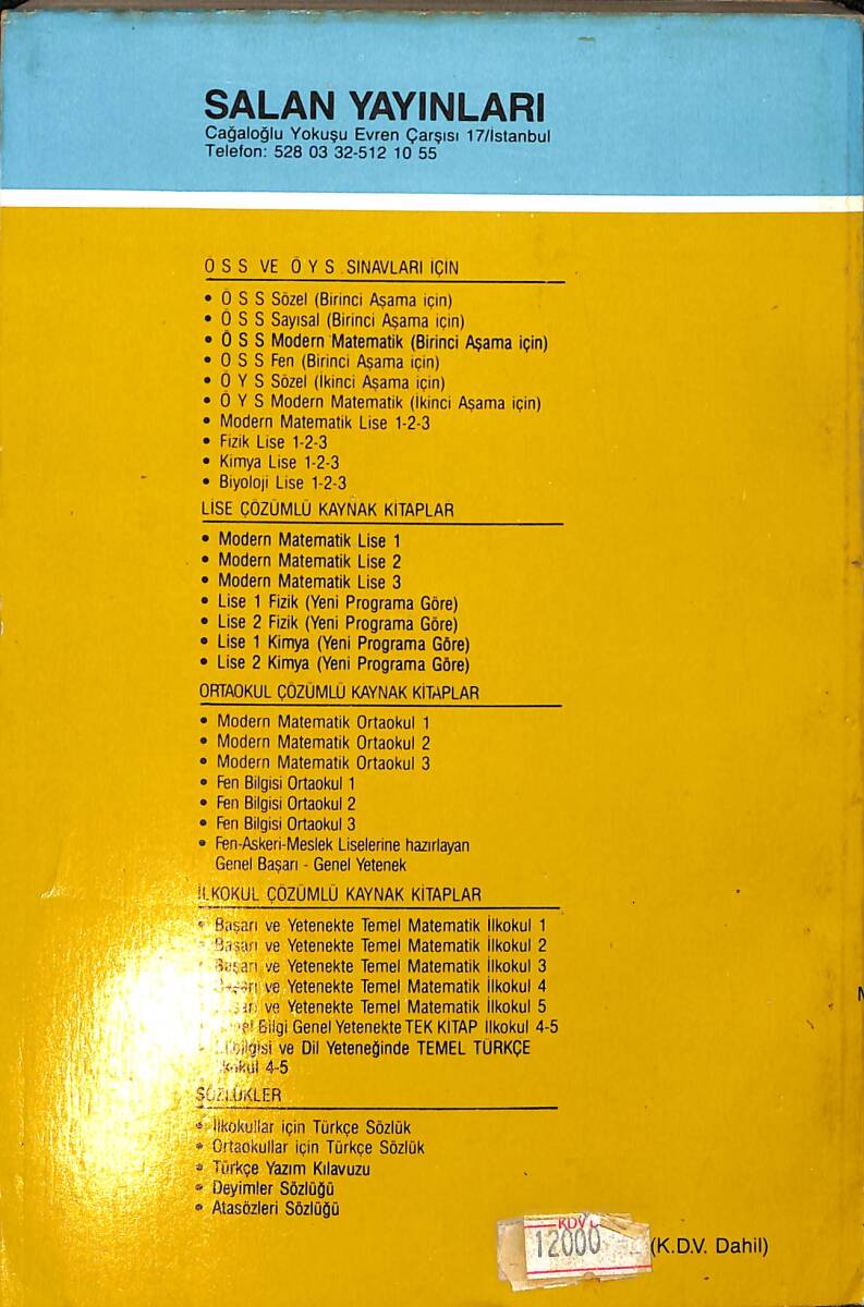 1980's İlkokul 3.Sınıf Temel Matematik Çözümlü Yanıtlı 1700 Soru NDR99887 - 3
