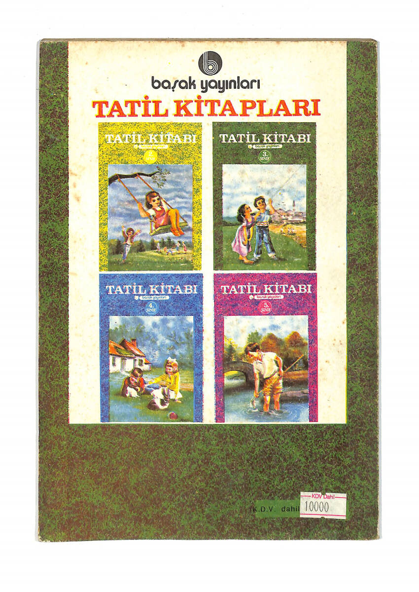 1980's İlkokul 3.Sınıf Test Alıştırmalı Tatil Kitabı NDR99670 - 3