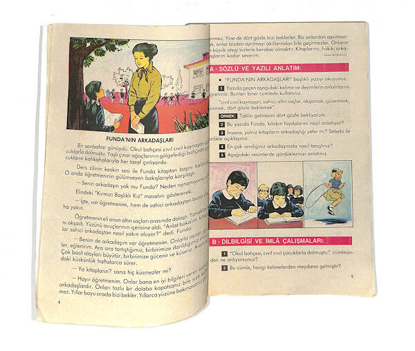 1980's İlkokul 3.Sınıf Türkçe Ders Kitabı NDR99843 - 2