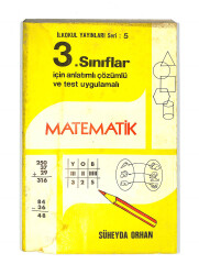 1980's İlkokul 3.Sınıflar İçin Anlatımlı-Çözümlü Ve Test Uygulamalı Matematik Kitabı NDR99667 - 1