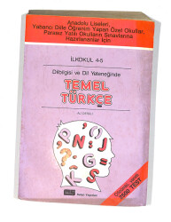 1980's İlkokul 4-5.Sınıf Dilbilgisi Ve Dil Yeteneğinde Temel Türkçe Kitabı *Çözümlü,Yanıtlı 2500 Test* NDR99717 - 1