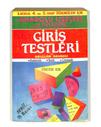 1980's İlkokul 4.Sınıf Anlatımlı-Testli-Çözümlü Anadolu Liseleri Ve Kolejlere Giriş Testleri Kitabı NDR99711 - 1