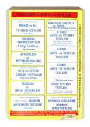 1980's İlkokul 4.Sınıf Anlatımlı-Testli-Çözümlü Anadolu Liseleri Ve Kolejlere Giriş Testleri Kitabı NDR99711 - 3
