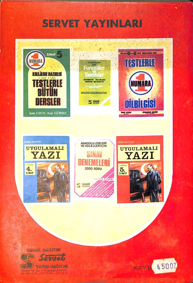 1980's İlkokul 4.Sınıf Testlerle Bütün Dersler NDR99952 - 3