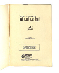 1980's İlkokul 4.Sınıf Testli-Uygulamalı Dilbilgisi Ders Kitabı NDR99664 - 2