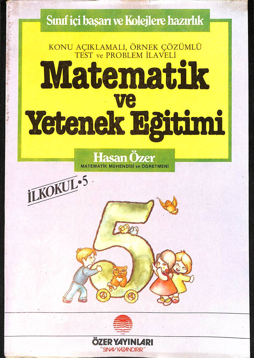 1980's İlkokul 5.Sınıf Matematik ve Yetenek Eğitimi Kitabı NDR99996 - 4
