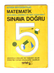 1980's İlkokul 5.Sınıf Sınava Doğru Açıklamalı,Çözümlü Ve Test Uygulamalı Matematik Kitabı NDR99684 - 1