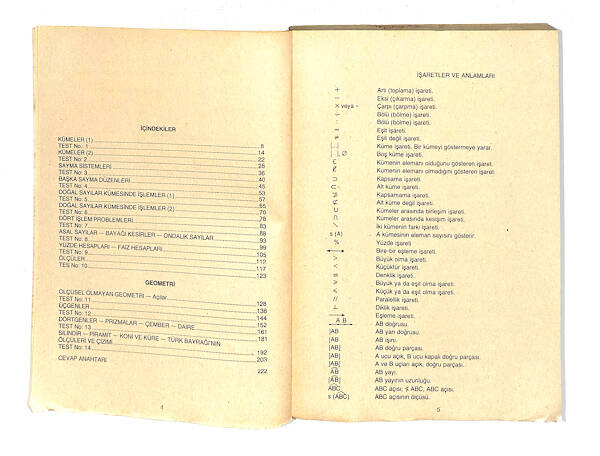 1980's İlkokul 5.Sınıf Sınava Doğru Açıklamalı,Çözümlü Ve Test Uygulamalı Matematik Kitabı NDR99878 - 2