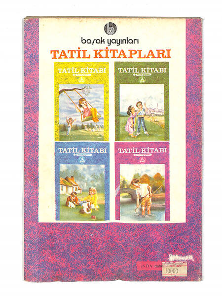 1980's İlkokul 5.Sınıf Test Alıştırmalı Tatil Kitabı NDR99704 - 3