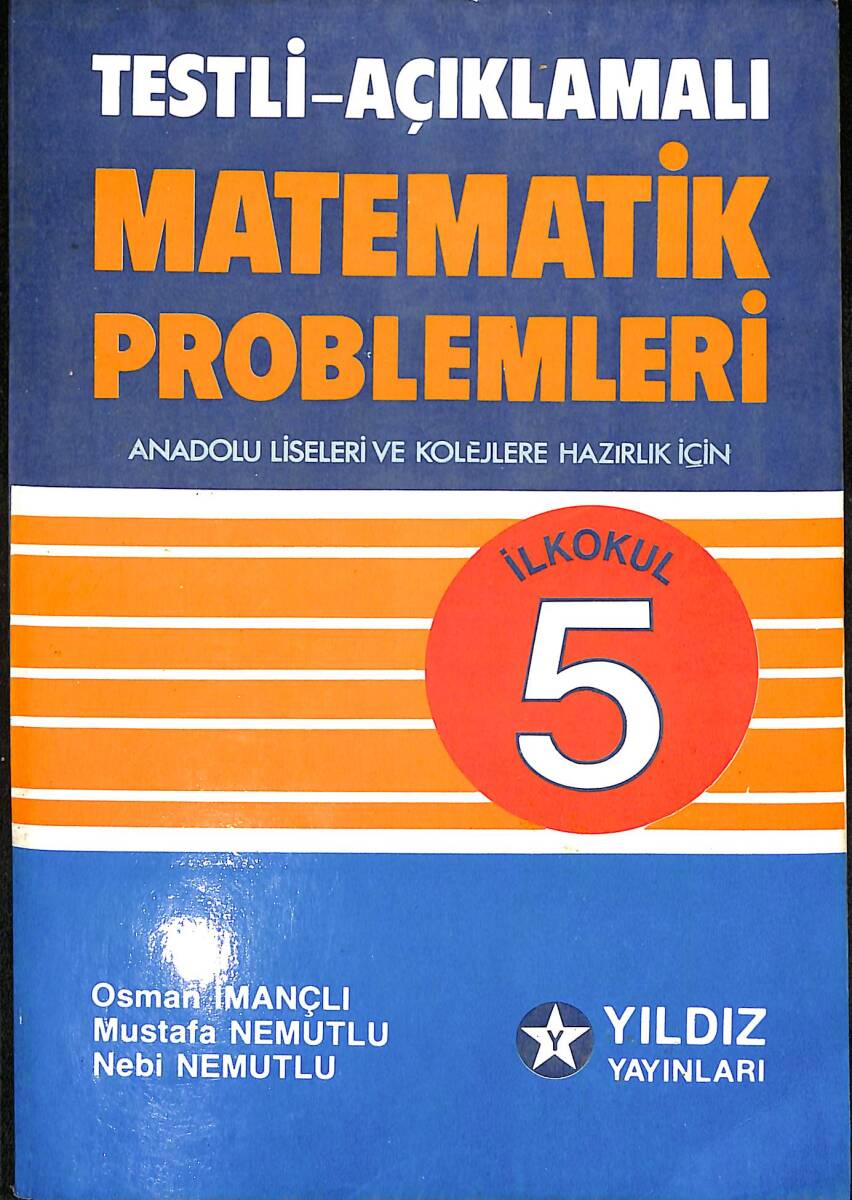 1980's İlkokul 5.Sınıf Testli-Açıklamalı Matematik Problemleri NDR99976 - 1