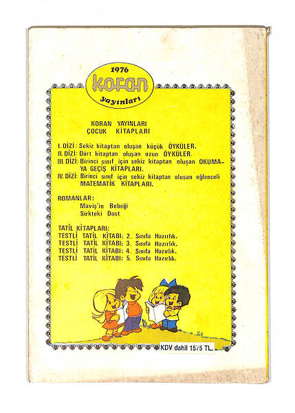 1980's İlkokul 5.Sınıf Testli Tatil Kitabı NDR99705 - 3