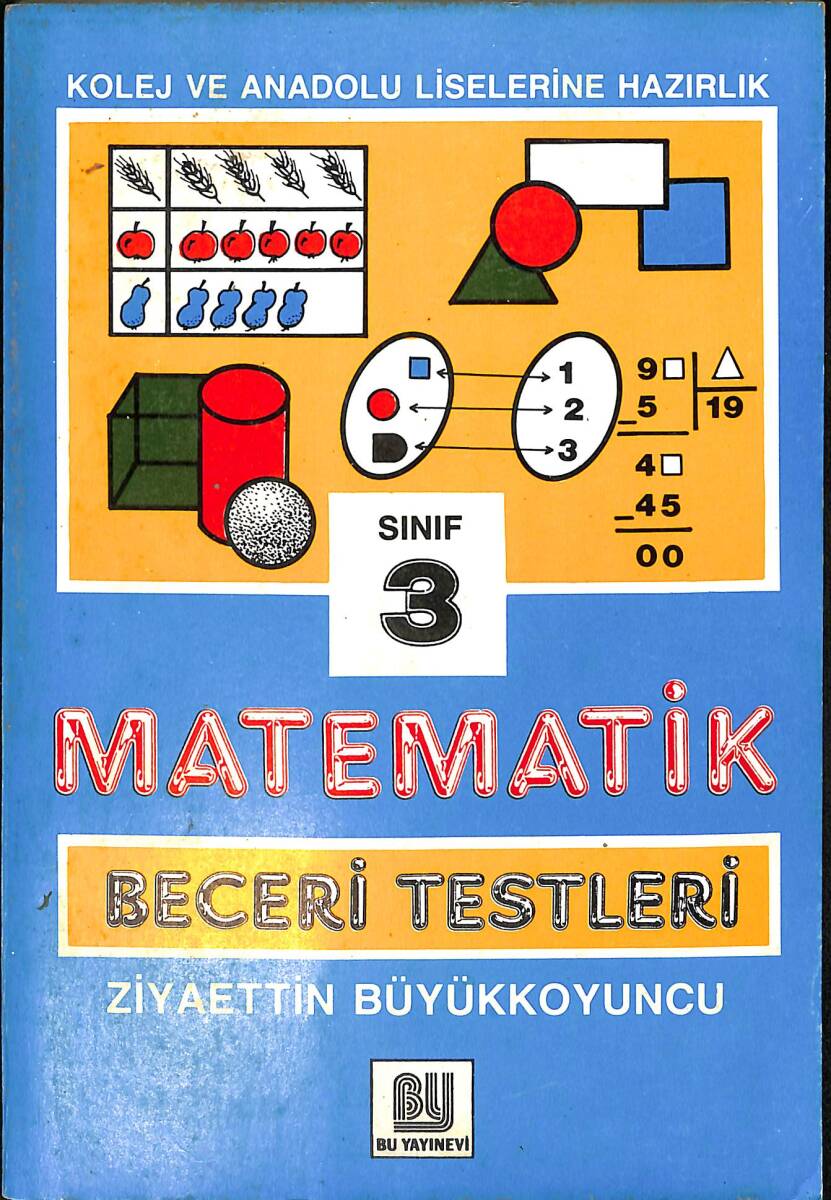 1980's İlkokul Matematik 3.Sınıf Beceri Testleri NDR99894 - 1