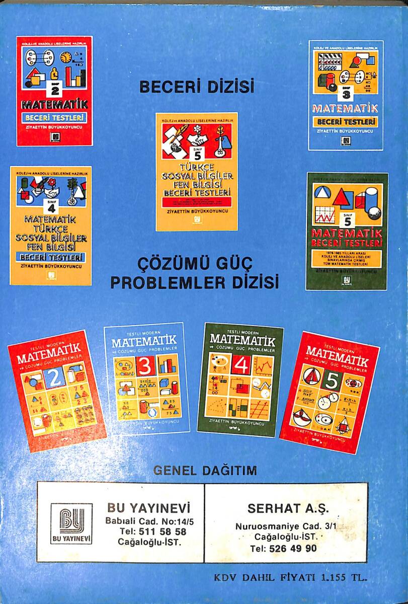 1980's İlkokul Matematik 3.Sınıf Beceri Testleri NDR99894 - 3
