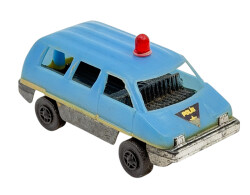 1980's Kabuk Plâstik Oyuncak Polis Aracı AOB5196 - 3