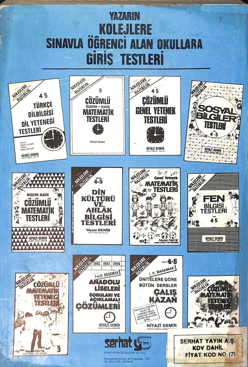 1980's Kolejlere Hazırlık Ünitelere Göre 4-5.Sınıf Sosyal Bilgiler Testleri NDR99898 - 3